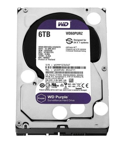 WESTERN DIGITAL HARDDISK AV 6TB SATA