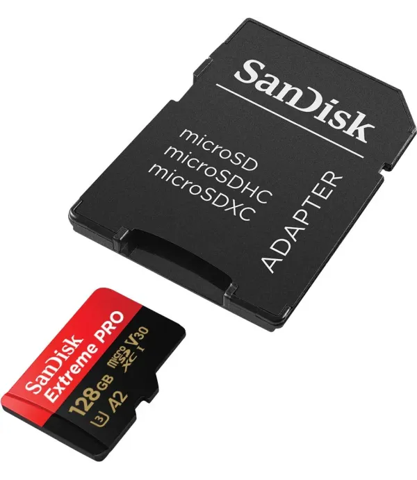 SANDISK EXTREME PRO MICRO SD CARD 128GB 200MBPS