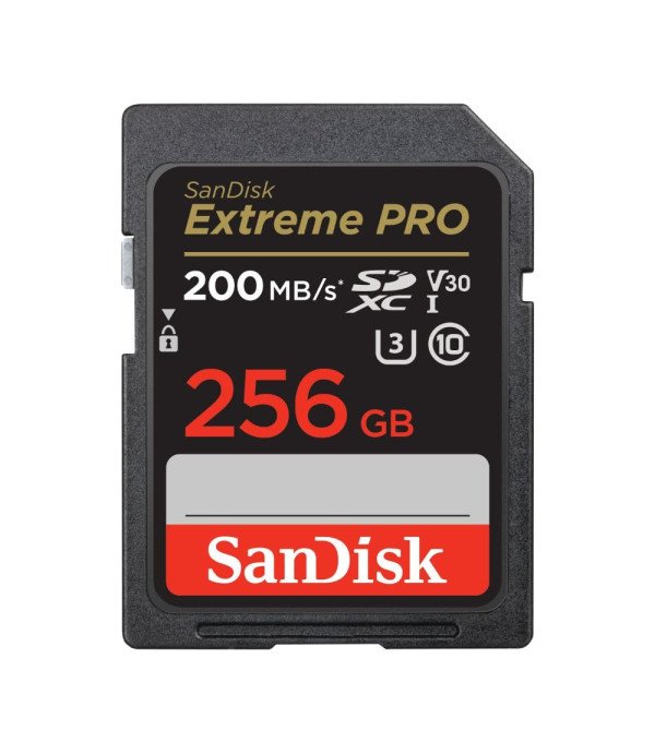 SANDISK EXTREME PRO SD CARD 256GB 200MBPS