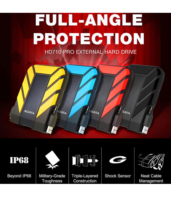 ADATA EXTERNAL HARD DISK 2TB - AHD710P-2TU31-CBK