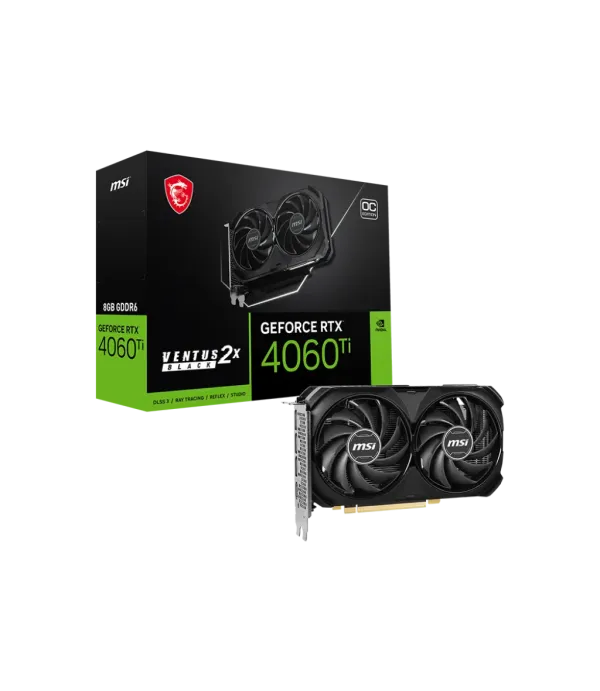 MSI GRAPHICS CARD RTX4060TI VENTUS 2X 8GB DDR6