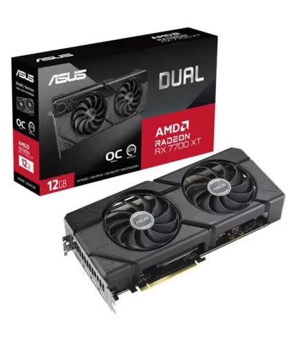 ASUS GRAPHICS CARD DUAL RX7700XT-O12G