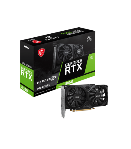 MSI GRAPHICS CARD RTX 3050 VENTUS 2X 6GB OC