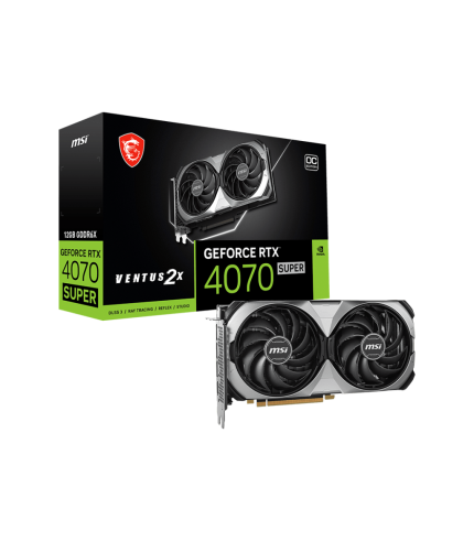 MSI GRAPHICS CARD RTX4070SUPER VENTUS 2X 12GB OC