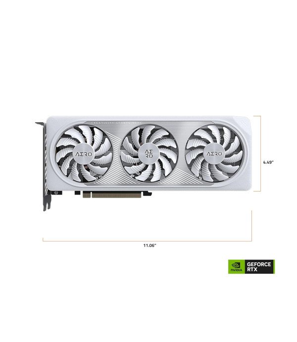 GIGABYTE GRAPHICS CARD RTX4060 AERO 8GB DDR6 OC