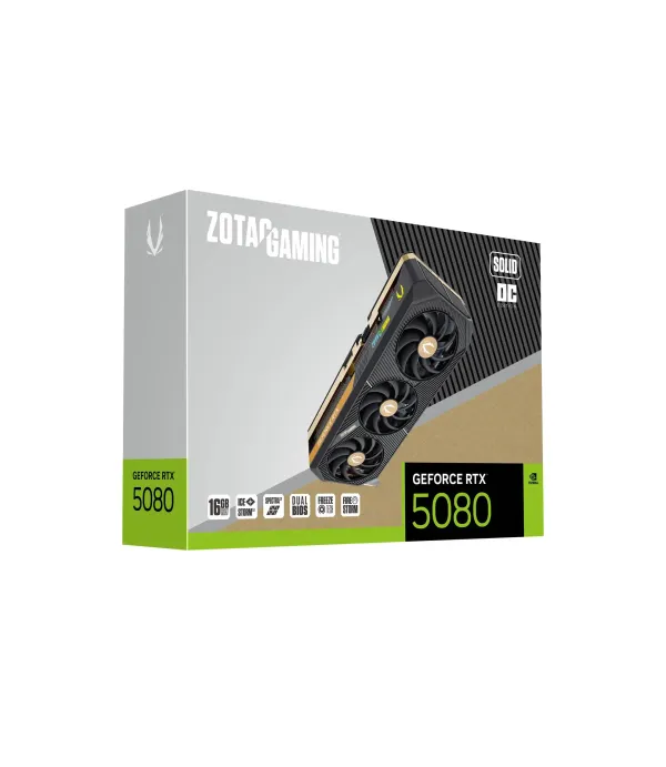 ZOTAC GRAPHICS CARD RTX5080 SOLID CORE OC 16GB D7 256BIT