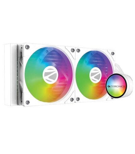 ZEBRONICS 240MM AIO COOLER WHITE - AIO240AW