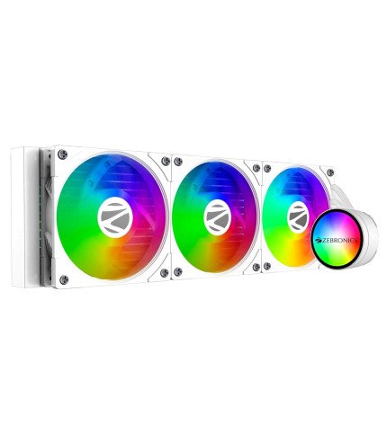 ZEBRONICS 360MM AIO COOLER WHITE - AIO360AW