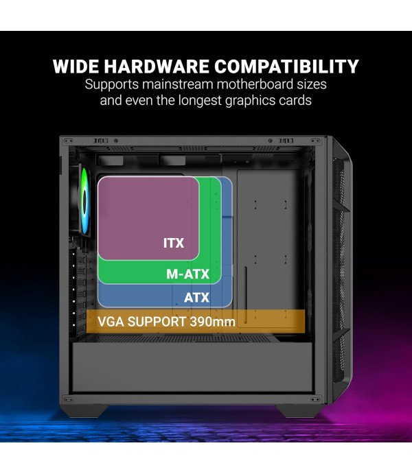 ANT ESPORTS CABINET 611 AIR BLACK