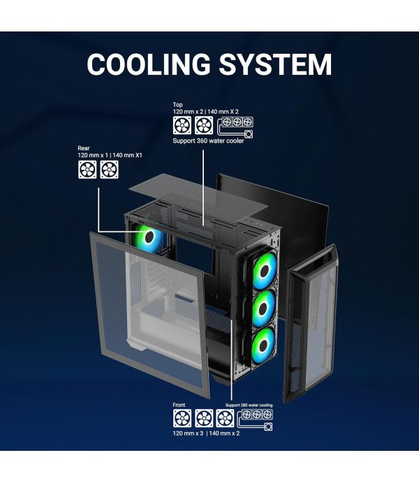 ANT ESPORTS CABINET 611 AIR BLACK