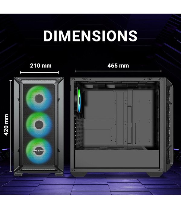 ANT ESPORTS CABINET 611 AIR BLACK
