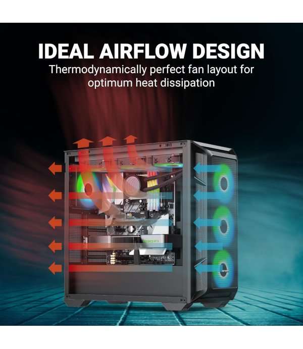 ANT ESPORTS CABINET 611 AIR BLACK