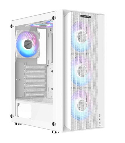 ZEBRONICS CABINET HYPE WHITE