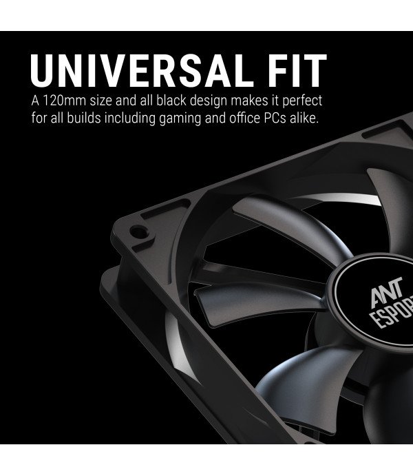 ANTESPORTS CARBON FLOW 120MM CASE FAN (BLACK)