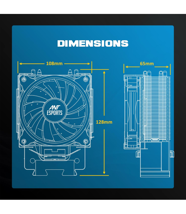 ANT ESPORTS CPU COOLER ICE-C200V2