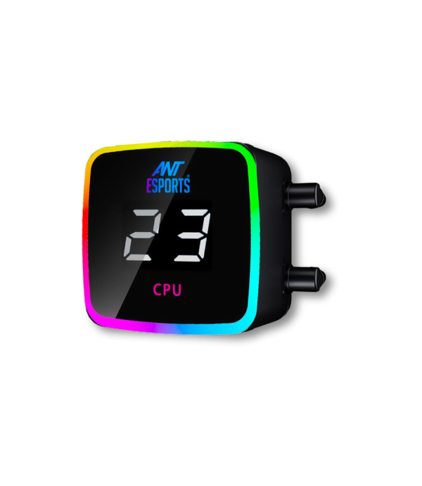 ANT ESPORTS CPU COOLER ICE FLOW 240 ARGB WITH BLACK TUBE