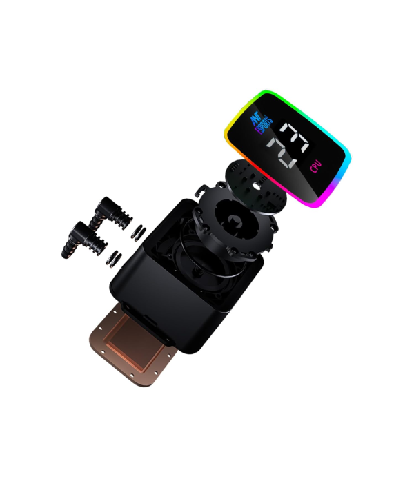 ANT ESPORTS CPU COOLER ICE FLOW 240 ARGB WITH BLACK TUBE