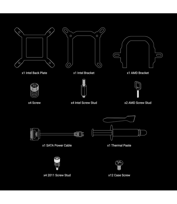 ANT ESPORTS CPU COOLER ICE GLOW 360 ARGB WITH ARGB TUBE