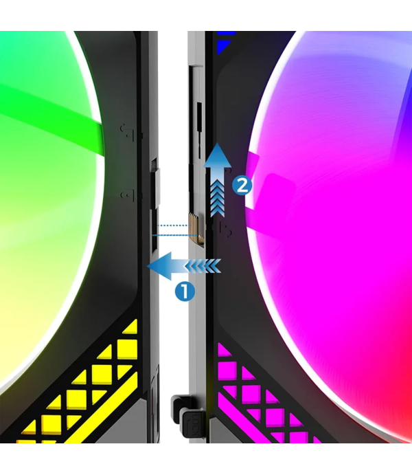 ANT ESPORTS INFINITY FLOW 120MM 3IN1 ARGB FAN KIT