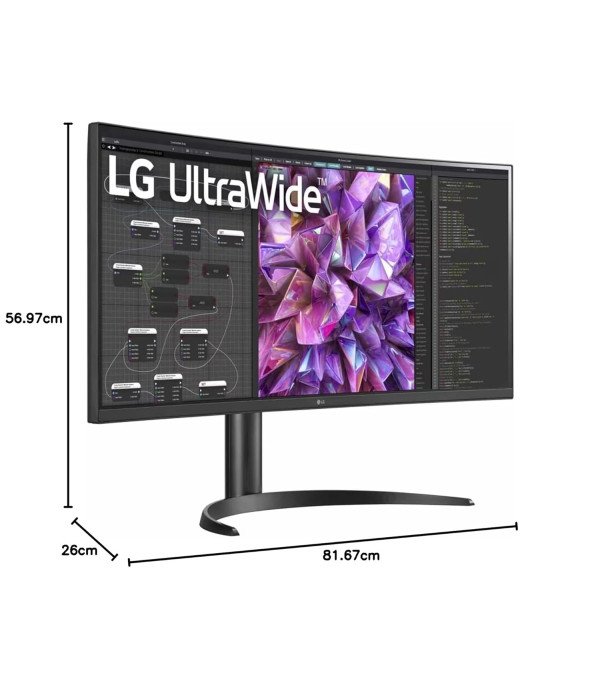 LG CURVED ULTRAWIDE MONITOR 34" 34WQ75C-B - 2K / SRGB99% / HDR10 / LAN / USB-C