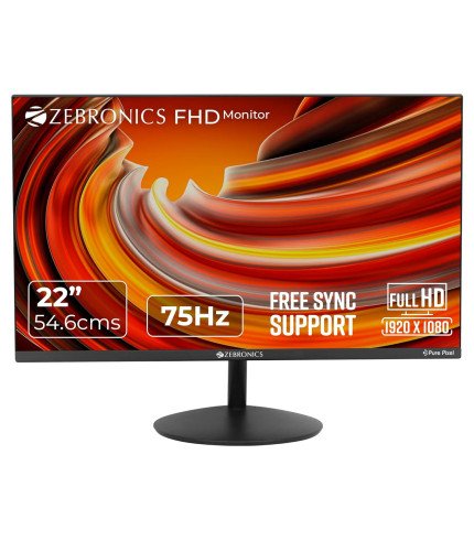 ZEBRONIC MONITOR MT102 22" FRAMEFLESS S22A - 75HZ