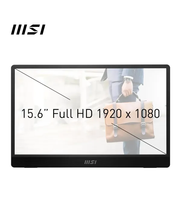 MSI PORTABLE MONITOR MP161 - 15.6"/ FHD / IPS / 60Hz / TYPE -C / BUILT-IN SPEAKER
