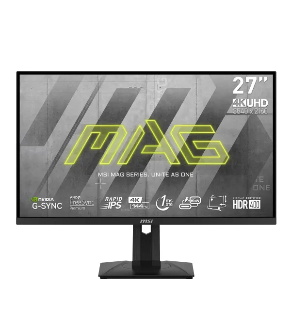 MSI MONITOR MAG274UPF E2 -   4K / IPS / 160Hz / 0.5ms / TYPE -C / HEIGHT ADJUSTABLE / PIVOT / AMD FREE-SYNC
