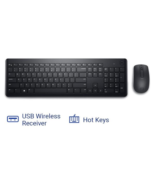 DELL WIRELESS KEYBOARD MOUSE COMBO KM3322W