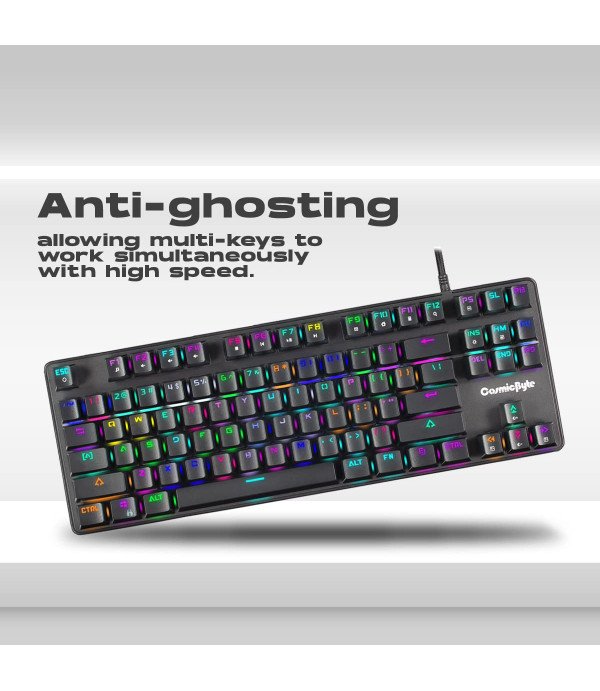 COSMIC BYTE CB-GK-16 FIREFLY RGB TEN - KEYLESS KEYBOARD WITH OUTEMU BLUE SWITCH