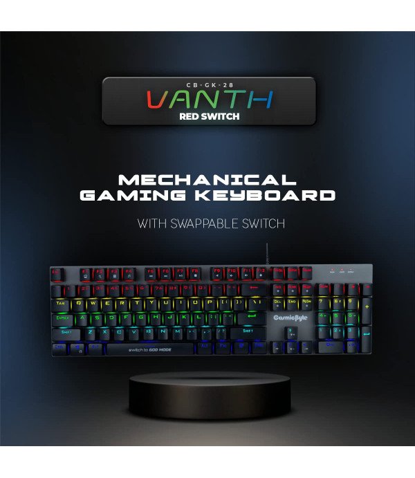 COSMIC BYTE CBGK28 VANTH RED SWITCH KEYBOARD