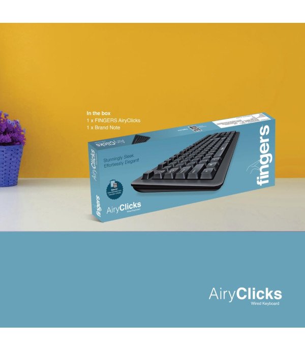 FINGERS WIRED KEBOARD AIR CLICKS
