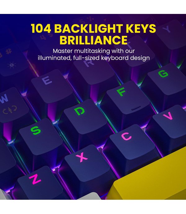 PORTRONICS K2 MECHANICAL GAMING WIRED KEYBOARD BLUE POR2038