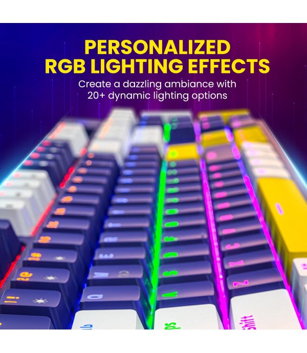 PORTRONICS K2 MECHANICAL GAMING WIRED KEYBOARD BLUE POR2038