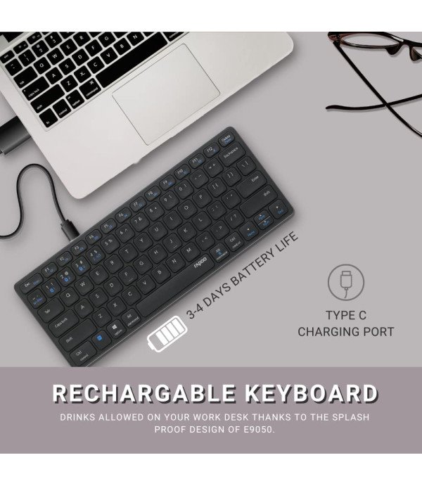 RAPOO MULTIMODE WIRELESS KEYBOARD E9050G