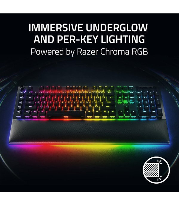 RAZER MECHANICAL GAMING WIRELESS KEYBOARD BLACK WIDOW V4 PRO