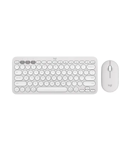 LOGITECH PEBBLE 2 KEYBOARD MOUSE WHITE