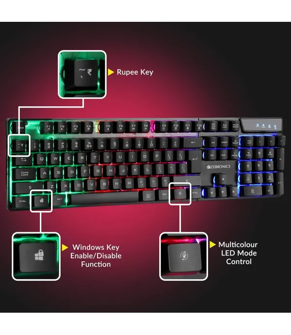 ZEBRONIC KEYBOARD AND MOUSE COMBO WAR