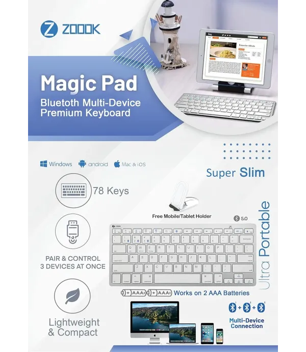 ZOOOK MAGICPAD BT KEYBOARD