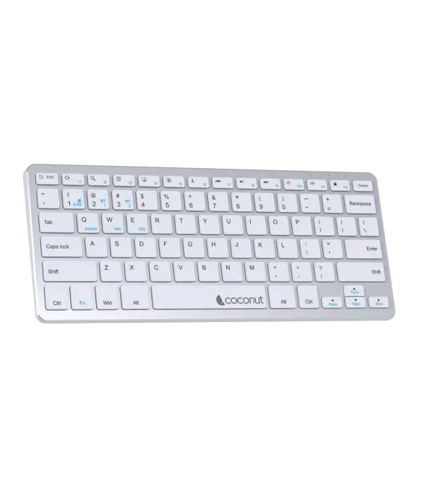 COCONUT WONDER WIRELESS+BT KEYBOARD WHT WK23