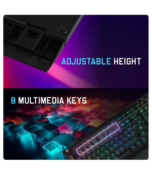 COSMIC BYTE CB GK 29 BLACK EYE PRO BLUE SWITCH KEYBOARD