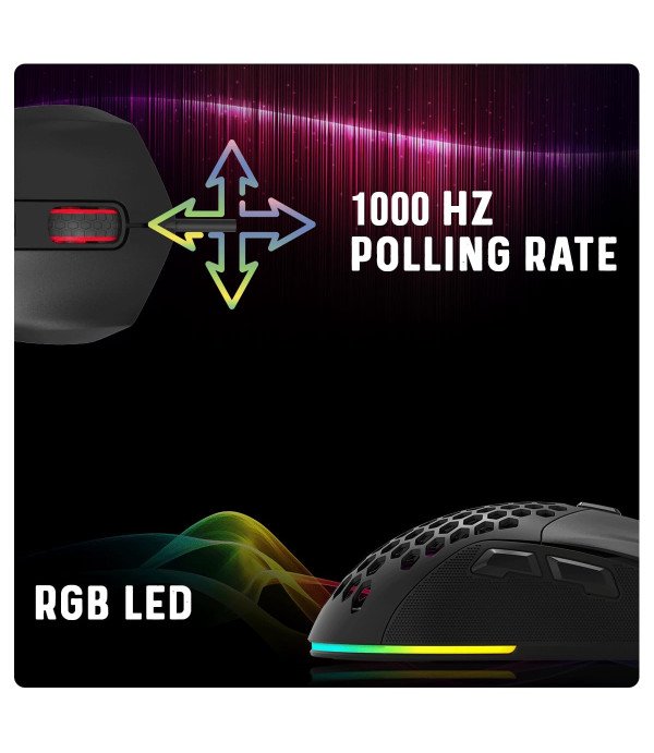 COSMIC BYTE FIRESTORM RGB WIRED GAMING MOUSE