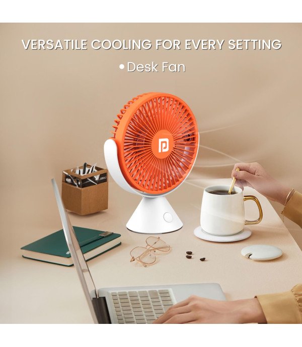 PORTRONICS AERO BREEZE PORTABLE DESKTOP FAN WHITE- POR-2079