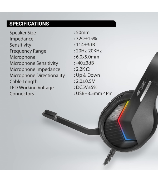 ANTESPORTS HEADPHONE H1100PRO