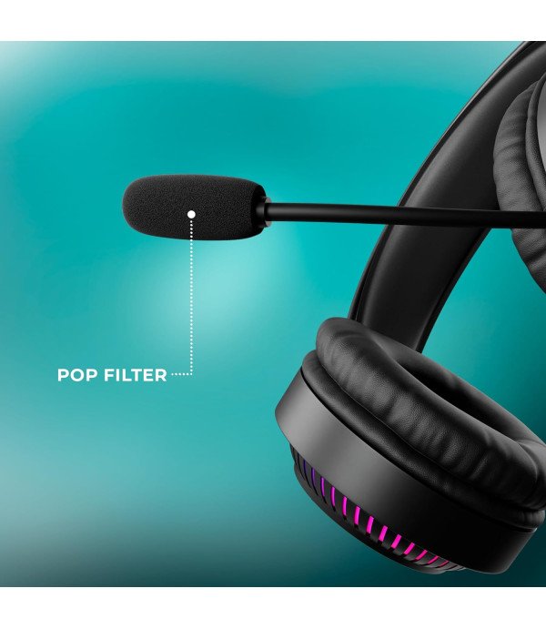 ZEBRONIC HEADPHONE USB WITH AND VOL JUPITER BLACK