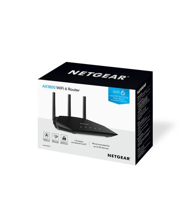 NETGEAR 4 STREAM AX1800 WIFI 6 ROUTER - RAX10-100EUS