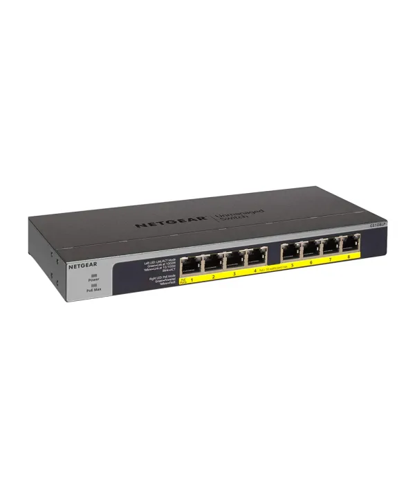 NETGEAR 8 PORT GIGABIT ETHERNET POE SWITCH GS108LP