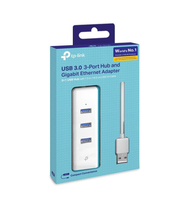 TP-LINK 2 IN HUB 3 PORT GIABYTE ETHERNET UE330