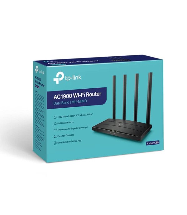 TP LINK AC1900 DUAL BAND MU-MIMO ARCHER C80