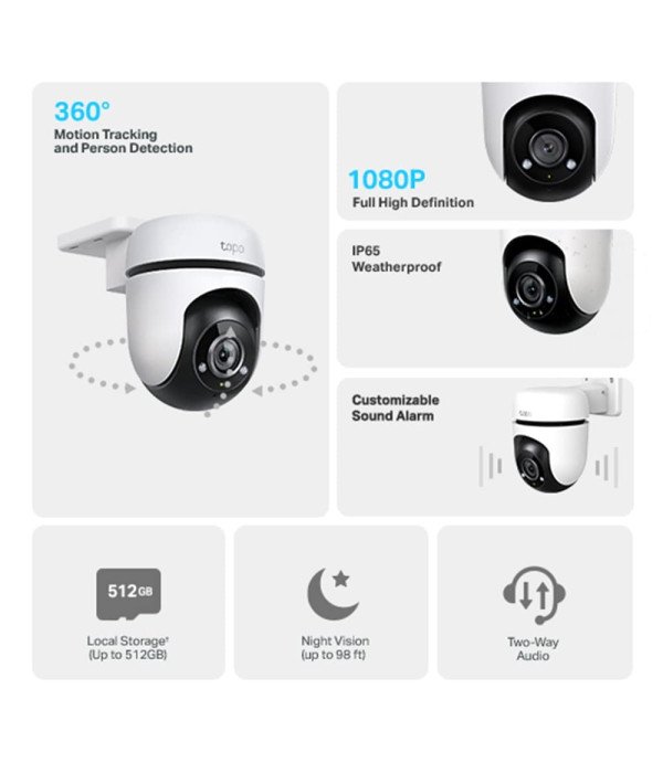 TP-LINK WIRELESS OUTDOOR SECURITY CAMERA TAPO C500