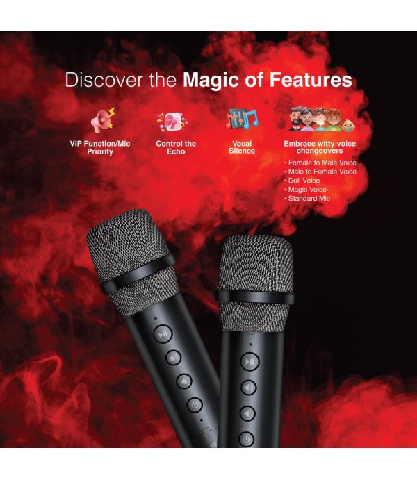 FINGERS BT PORTABLE SPEAKER 2MIC GROOVEBOX